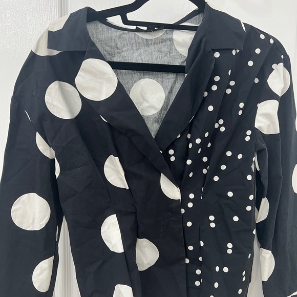 Topshop Polka Dots Blouse - Picture 2 of 5